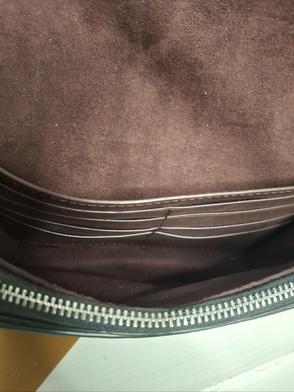 Coach Georgie Black Leather Multicolor Whipstitch Chain Crossbody Bag EUC - Picture 6 of 7